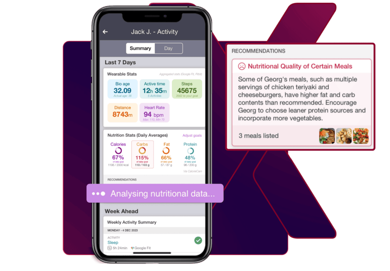 AI-powered nutrition app