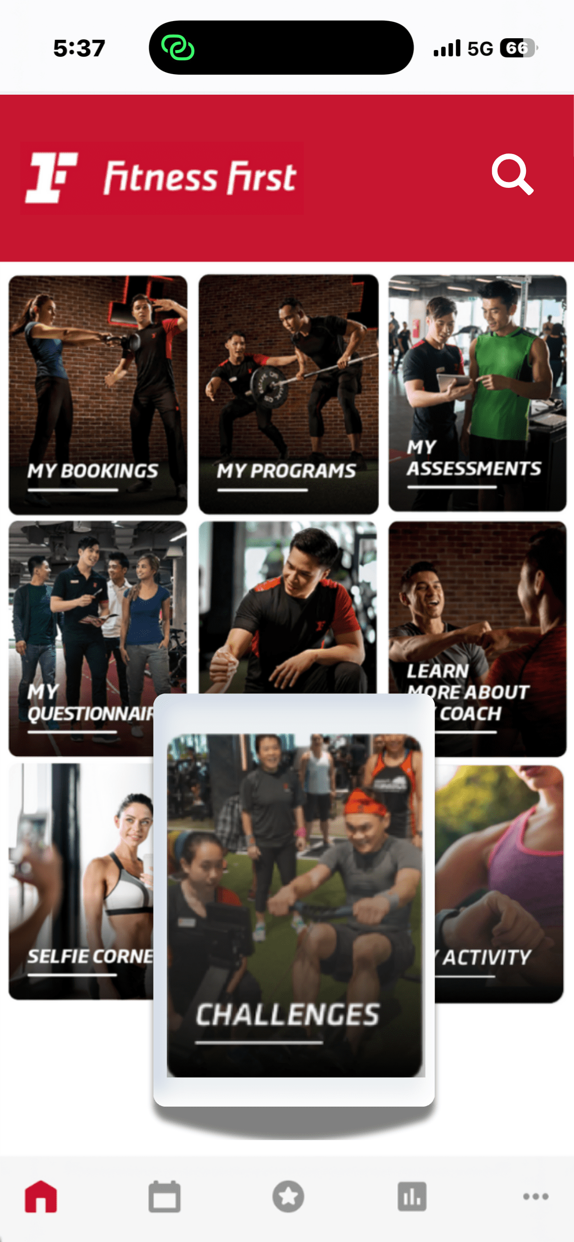 Client app — homepage